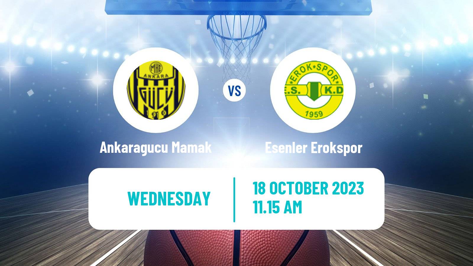 Basketball Turkish TBL Ankaragucu Mamak - Esenler Erokspor