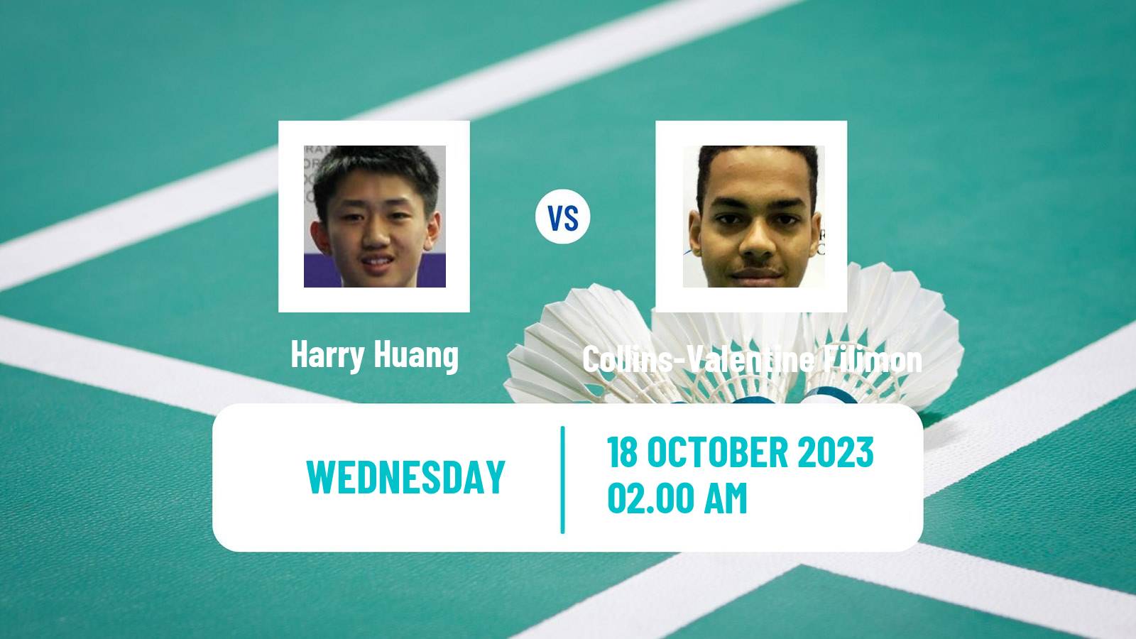 Badminton BWF World Tour Abu Dhabi Masters Men Harry Huang - Filimon Collins-Valentine