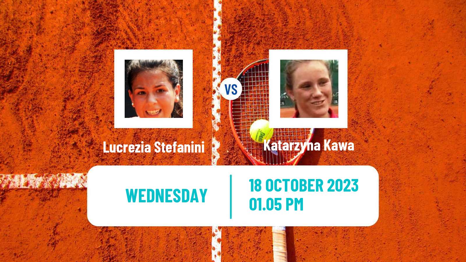 Tennis WTA Monastir Lucrezia Stefanini - Katarzyna Kawa