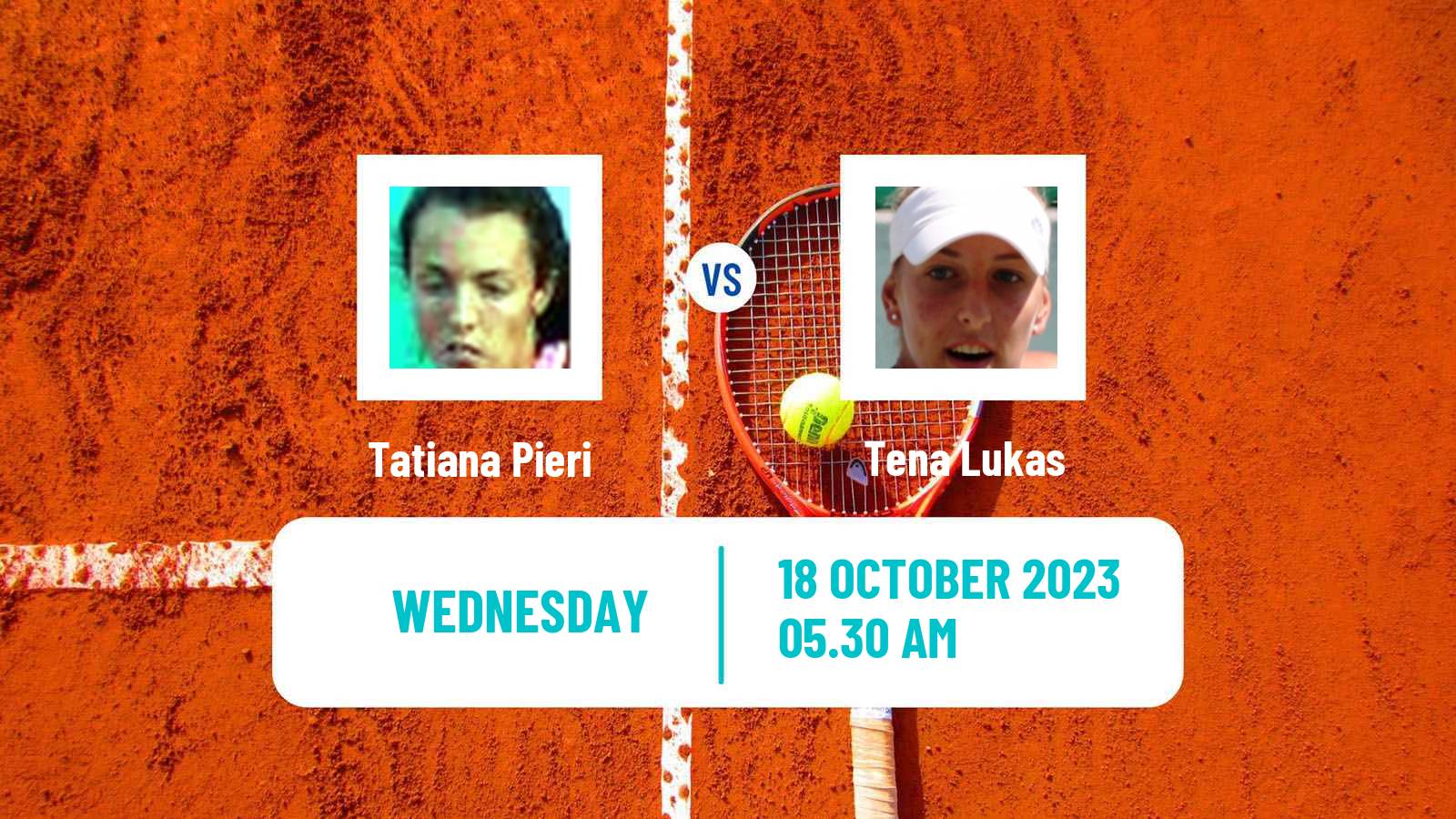 Tennis ITF W25 Santa Margherita Di Pula 10 Women Tatiana Pieri - Tena Lukas