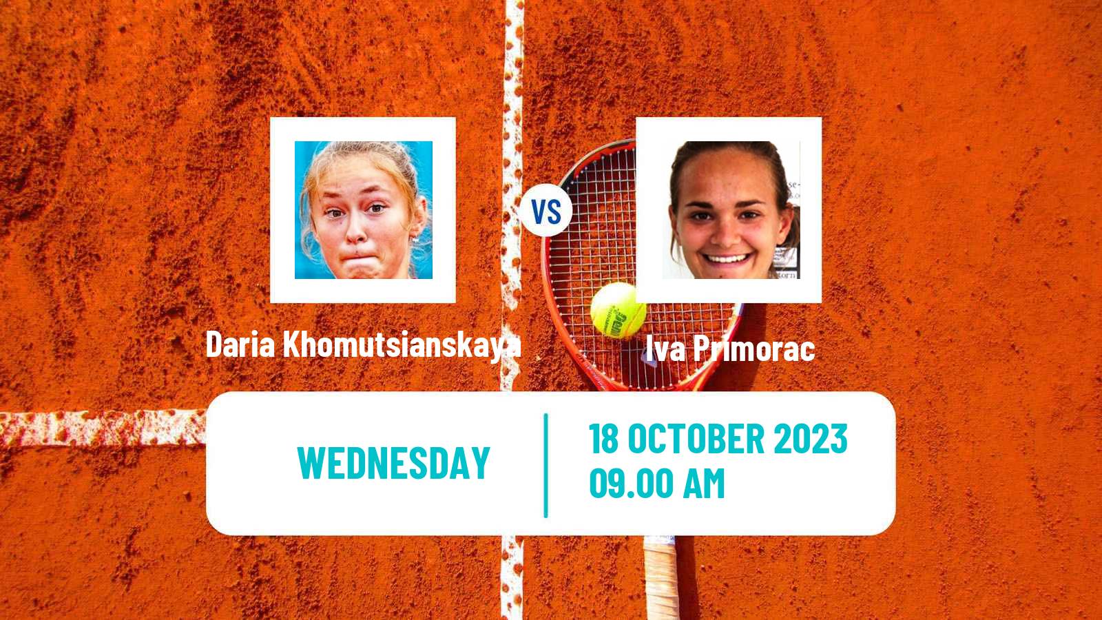 Tennis ITF W25 Faro Women Daria Khomutsianskaya - Iva Primorac