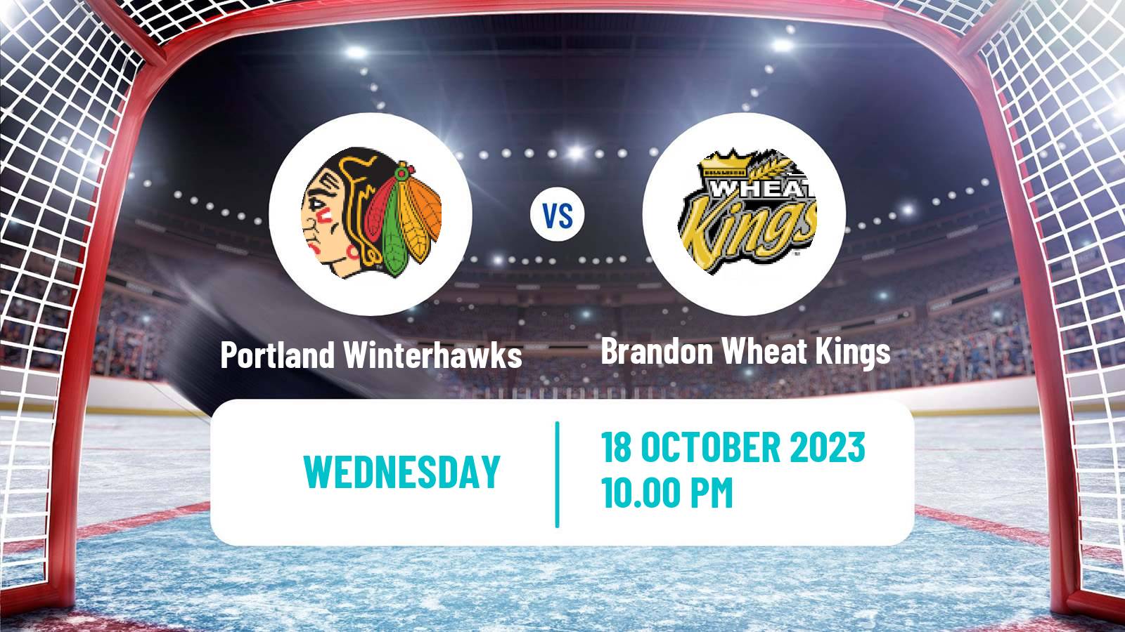 Hockey WHL Portland Winterhawks - Brandon Wheat Kings