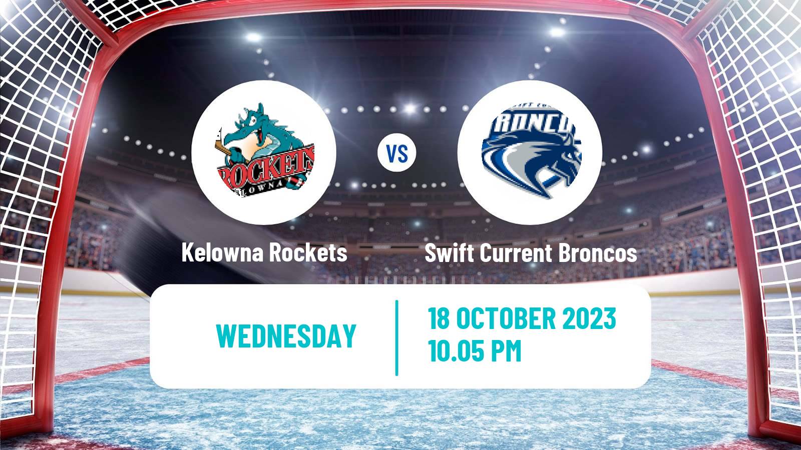 Hockey WHL Kelowna Rockets - Swift Current Broncos