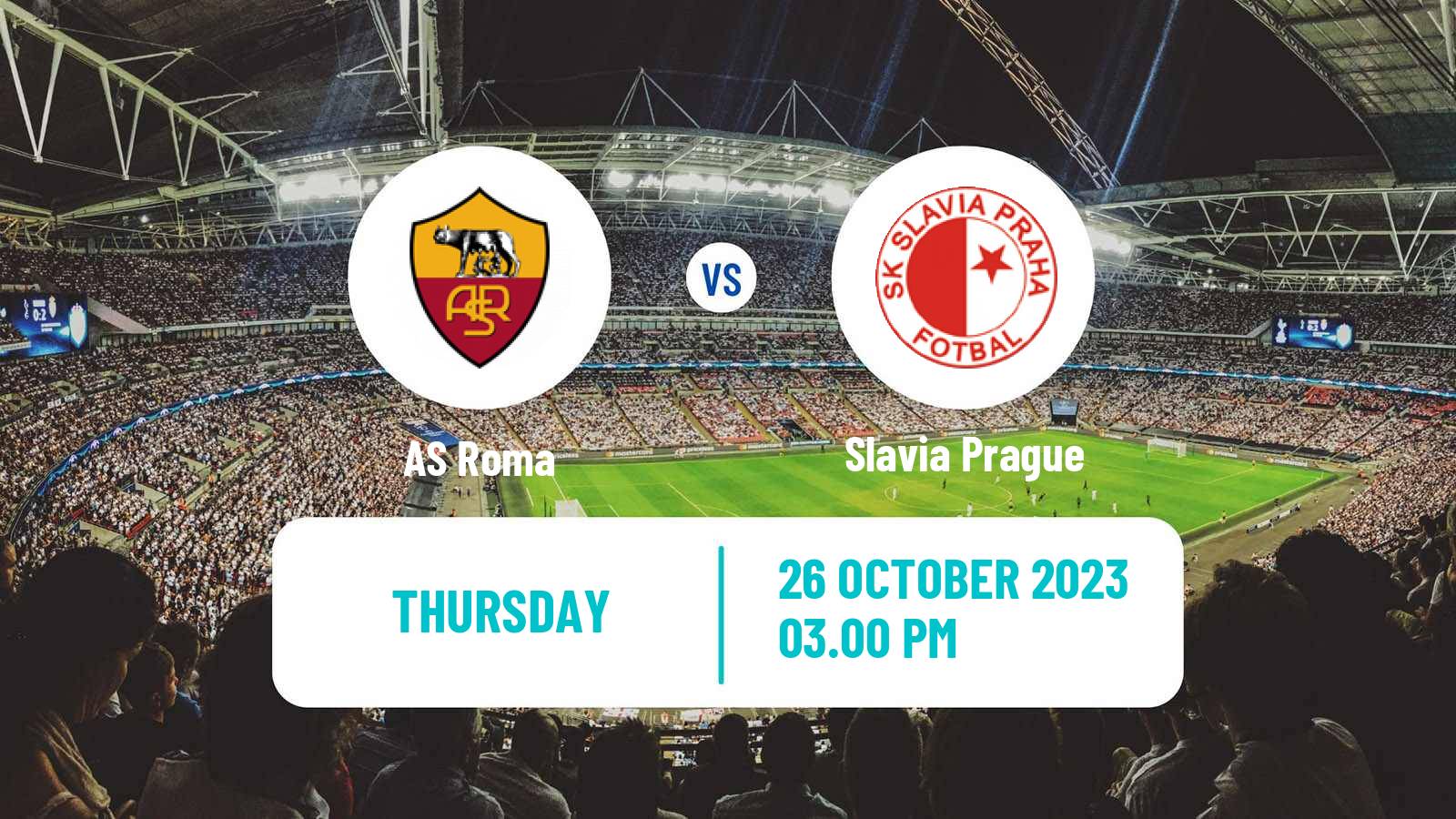 AS Roma 2-0 Slavia Prague (Oct 26, 2023) Final Score - ESPN