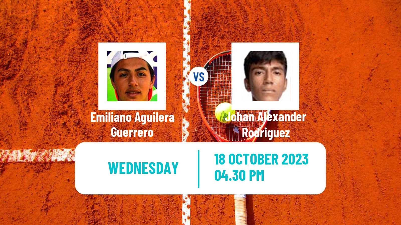 Tennis ITF M15 Morelia Men Emiliano Aguilera Guerrero - Johan Alexander Rodriguez