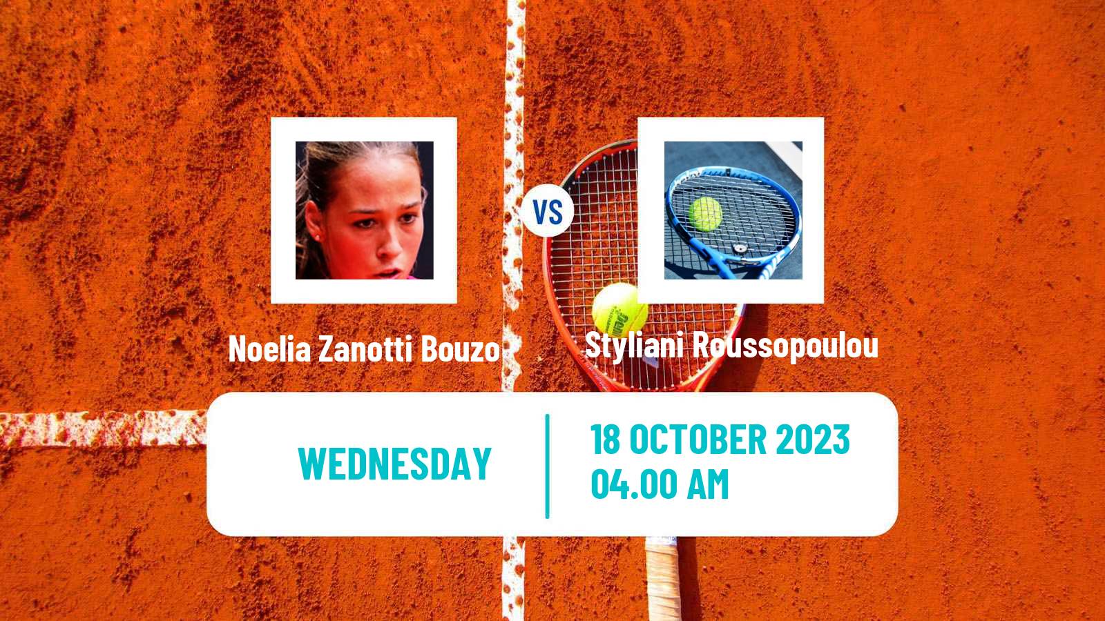 Tennis ITF W15 Heraklion 3 Women Noelia Zanotti Bouzo - Styliani Roussopoulou