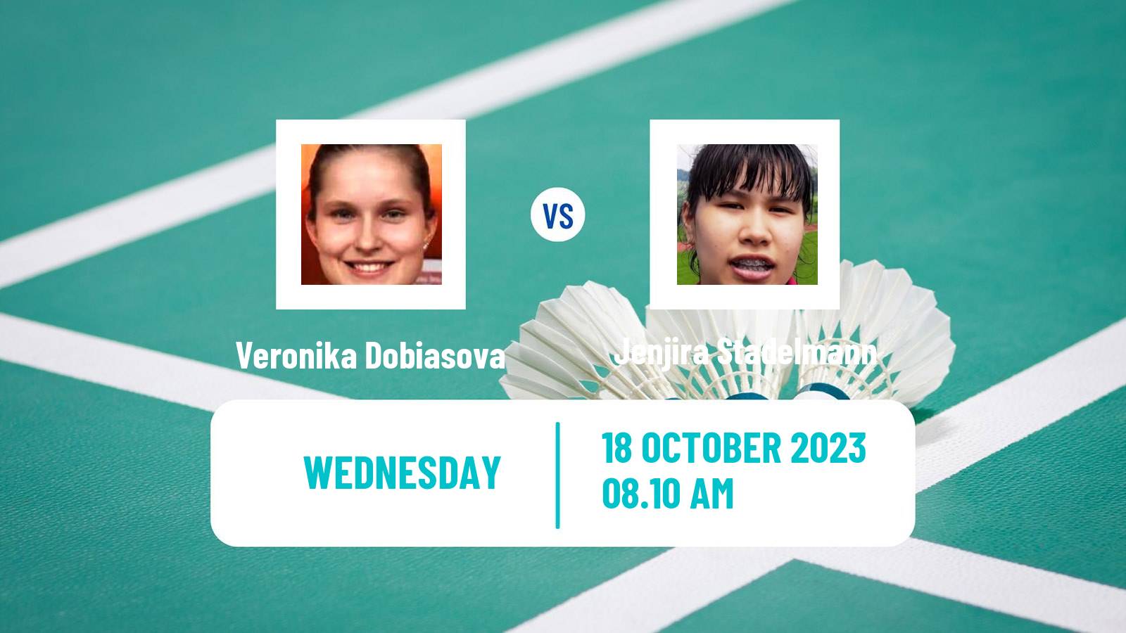 Badminton BWF World Tour Abu Dhabi Masters Women Veronika Dobiasova - Jenjira Stadelmann