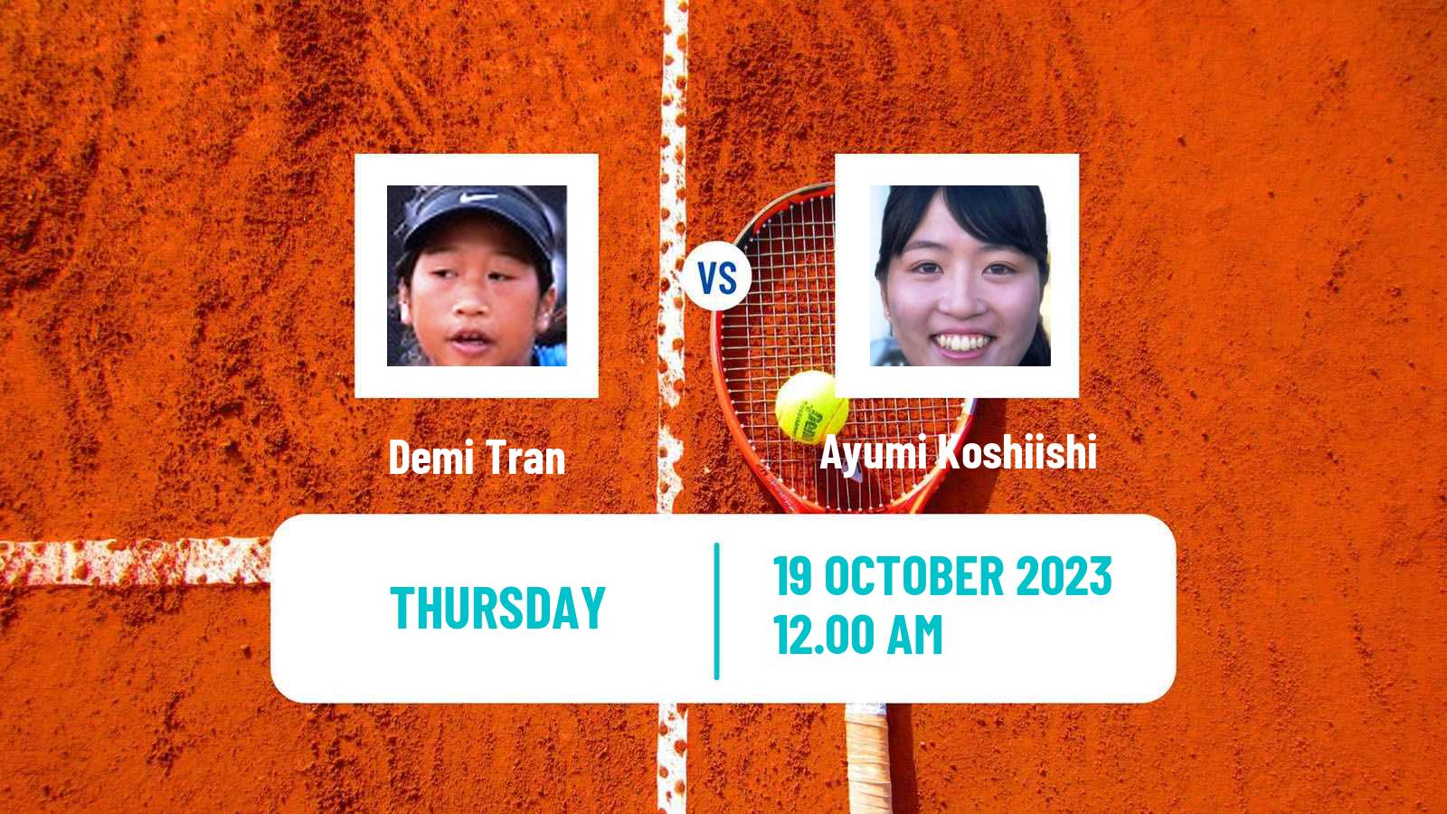 Tennis ITF W15 Hua Hin 2 Women Demi Tran - Ayumi Koshiishi