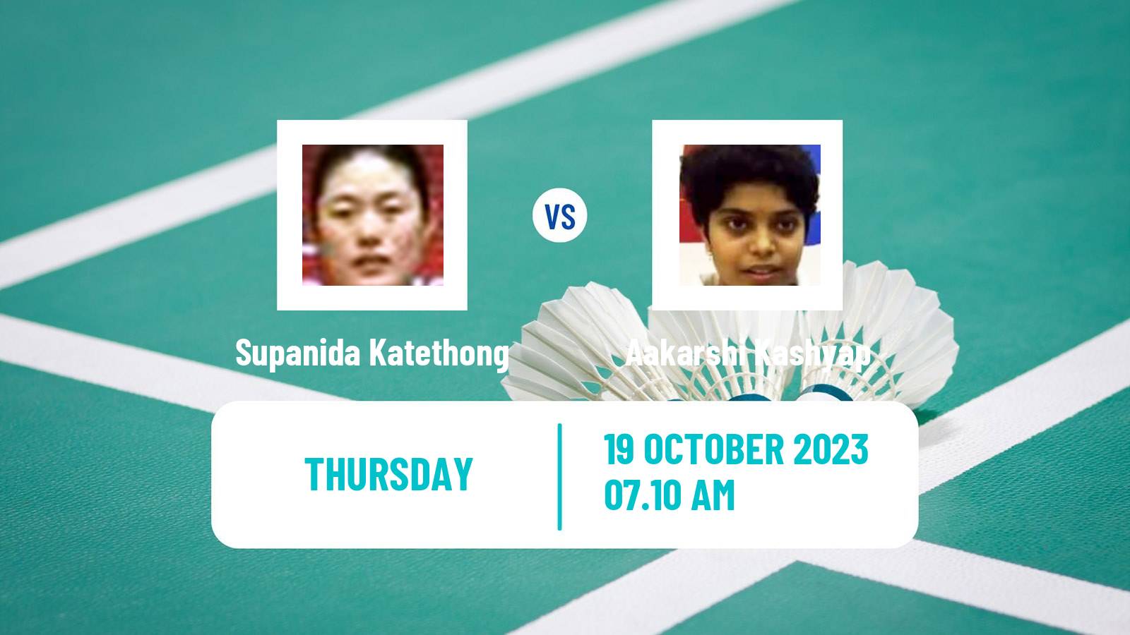 Badminton BWF World Tour Denmark Open Women Supanida Katethong - Aakarshi Kashyap