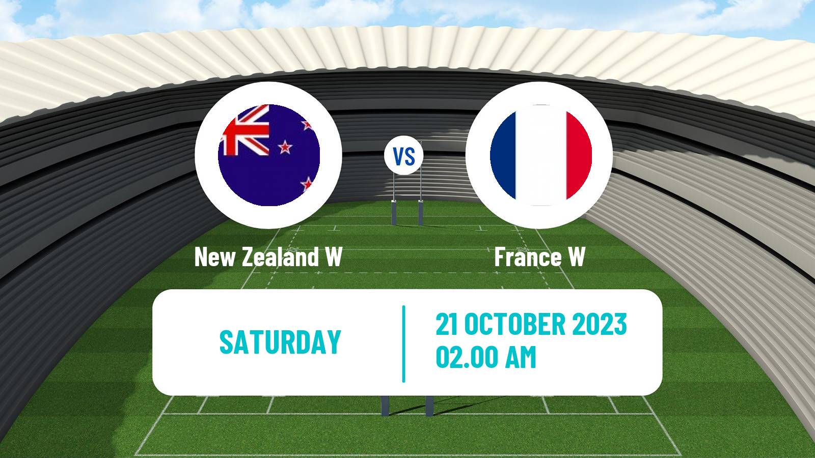 Rugby union WXV 1 Rugby Women New Zealand W - France W