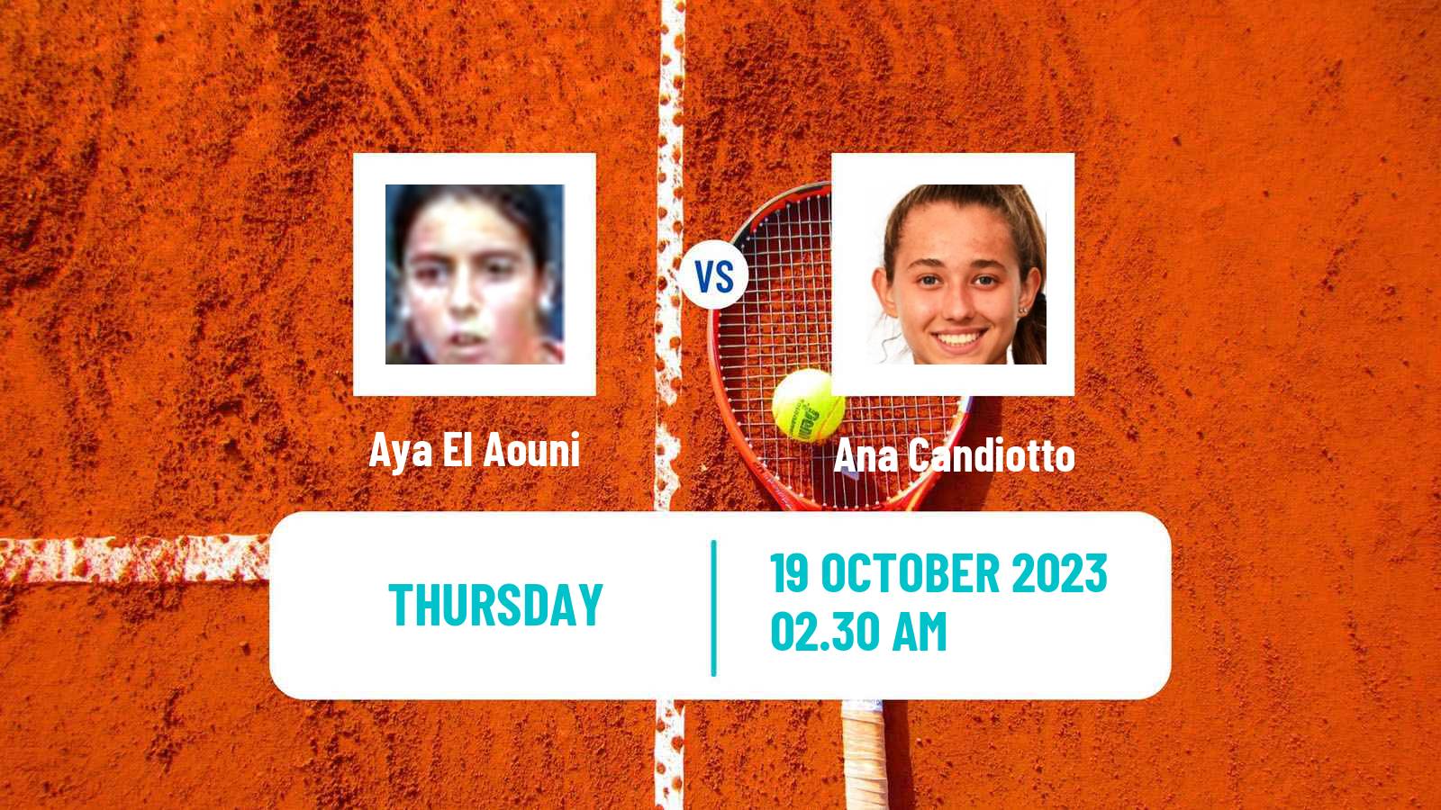 Tennis ITF W15 Heraklion 3 Women Aya El Aouni - Ana Candiotto