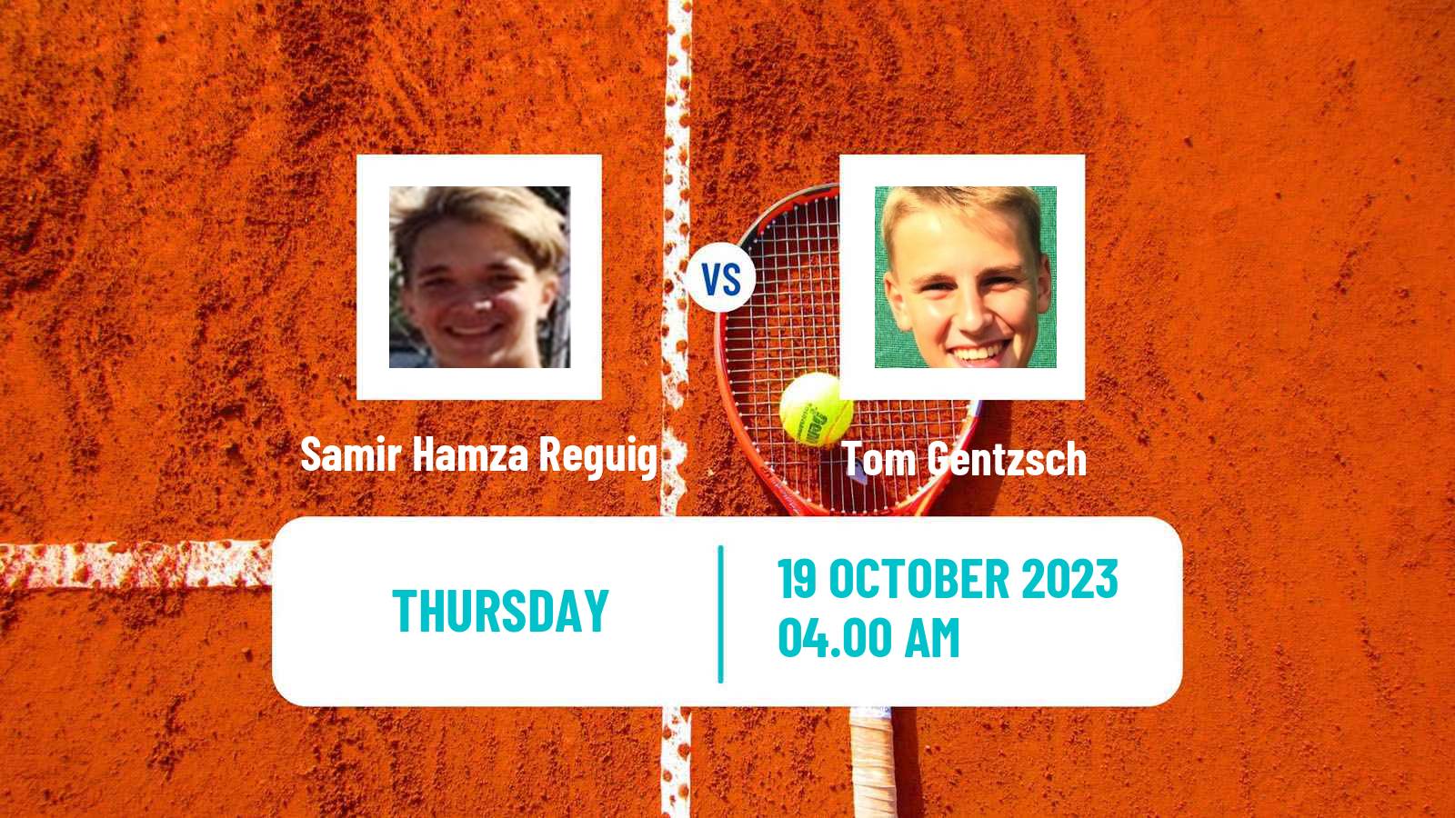 Tennis ITF M15 Monastir 42 Men Samir Hamza Reguig - Tom Gentzsch