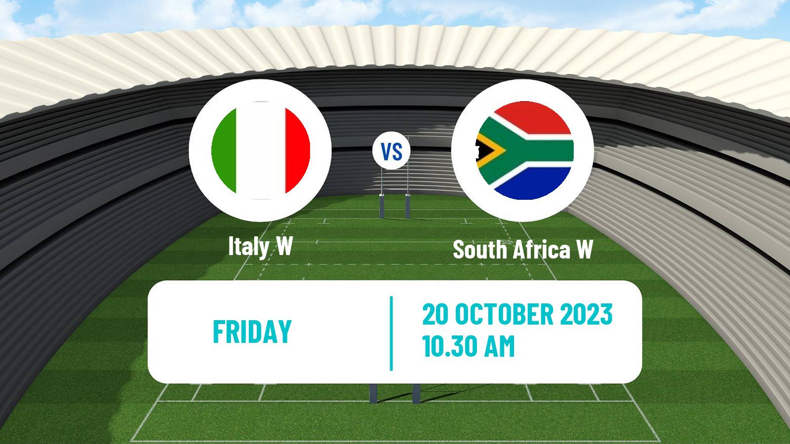Rugby union WXV 2 Rugby Women Italy W - South Africa W
