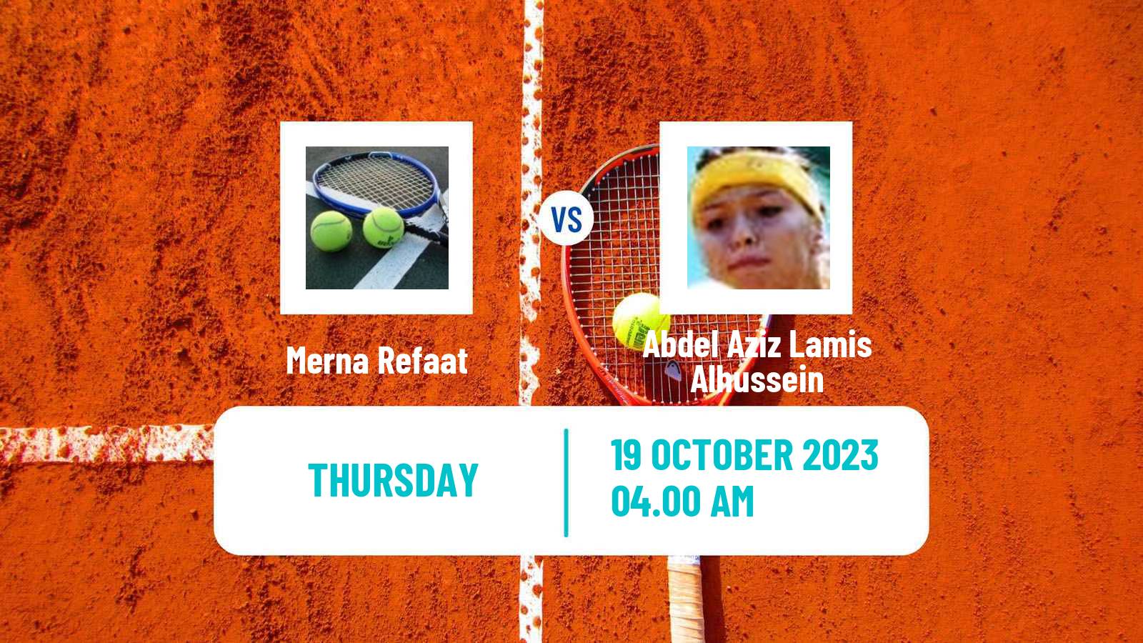 Tennis ITF W15 Sharm Elsheikh 15 Women Merna Refaat - Abdel Aziz Lamis Alhussein