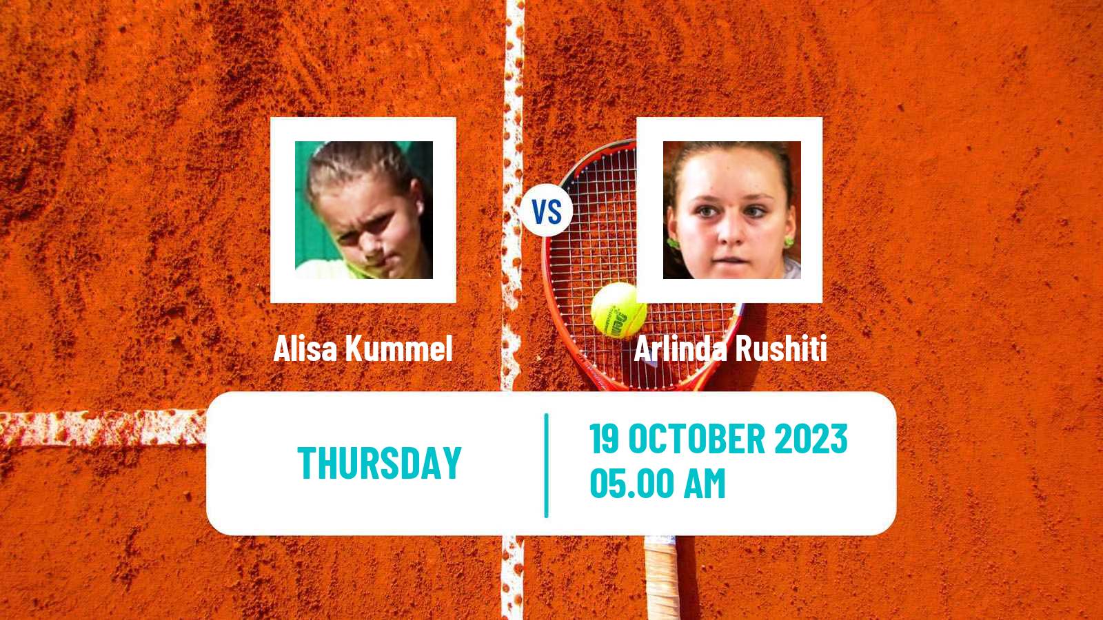 Tennis ITF W15 Sharm Elsheikh 15 Women Alisa Kummel - Arlinda Rushiti