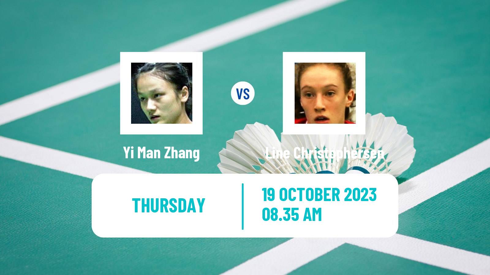 Badminton BWF World Tour Denmark Open Women Yi Man Zhang - Line Christophersen