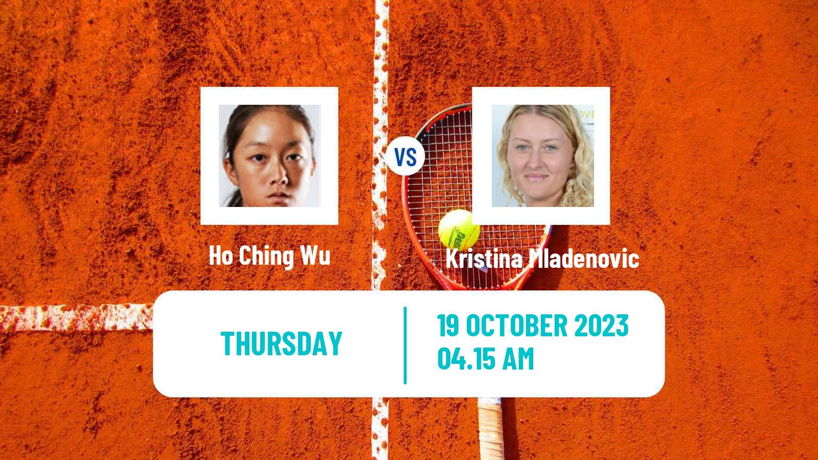 Tennis ITF W100 Shenzhen Women Ho Ching Wu - Kristina Mladenovic