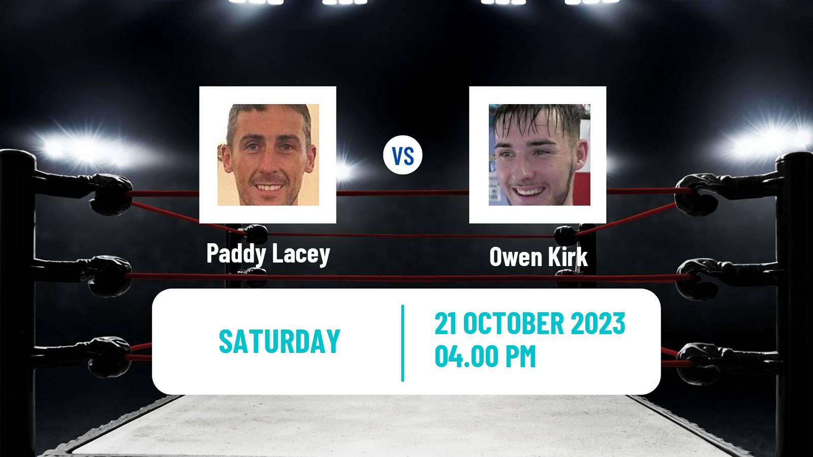 Boxing Middleweight Others Matches Men Paddy Lacey - Owen Kirk
