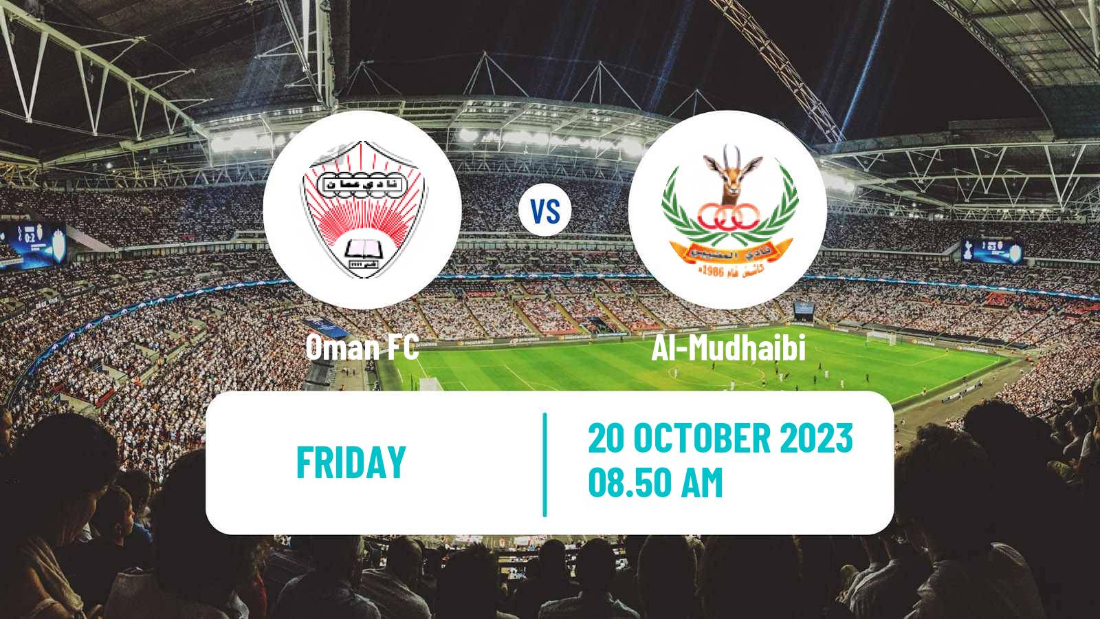 Soccer Omani Sultan Cup Oman FC - Al-Mudhaibi