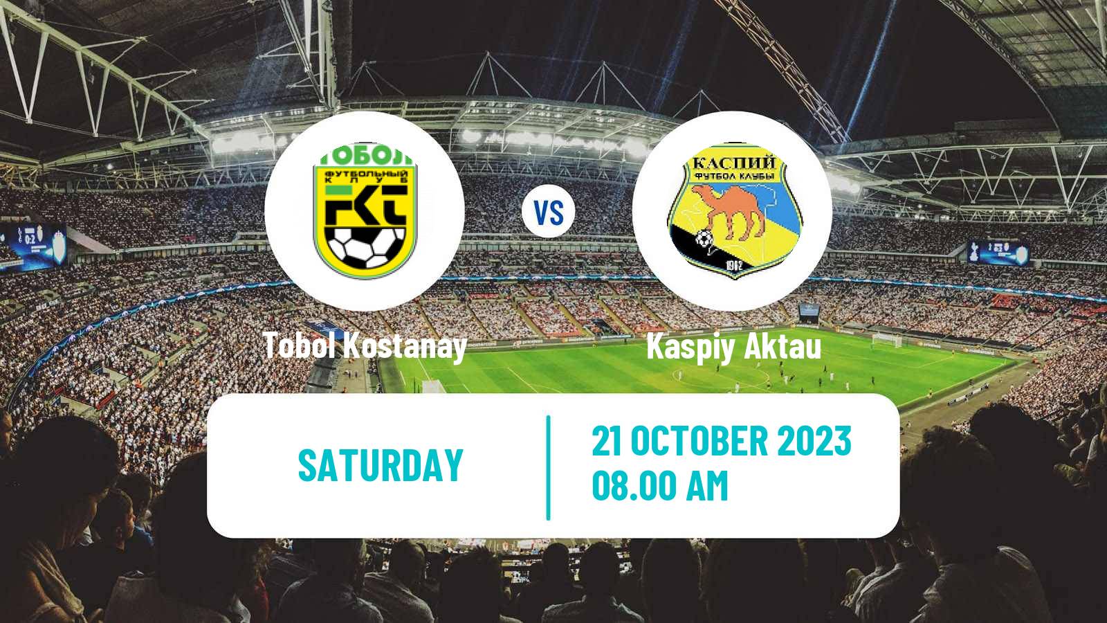 Soccer Kazakh Premier League Tobol Kostanay - Kaspiy Aktau