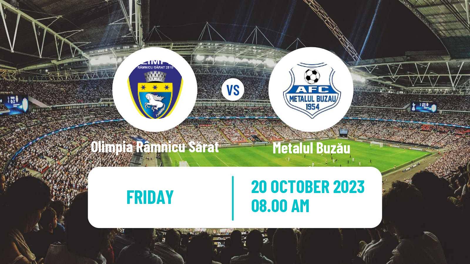 Soccer Romanian Liga 3 - Seria 2 Olimpia Râmnicu Sărat - Metalul Buzău