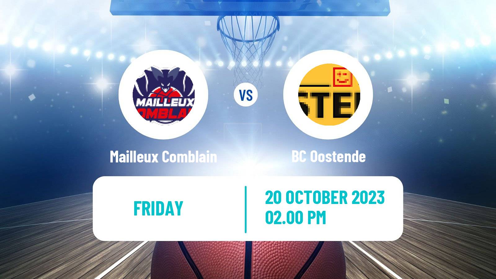 Basketball Belgian Cup Basketball Mailleux Comblain - Oostende