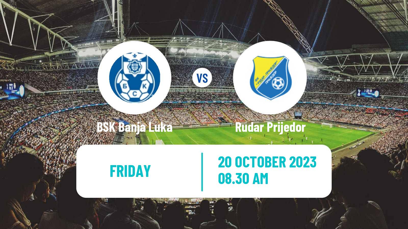Soccer Bosnian Prva Liga RS BSK Banja Luka - Rudar Prijedor