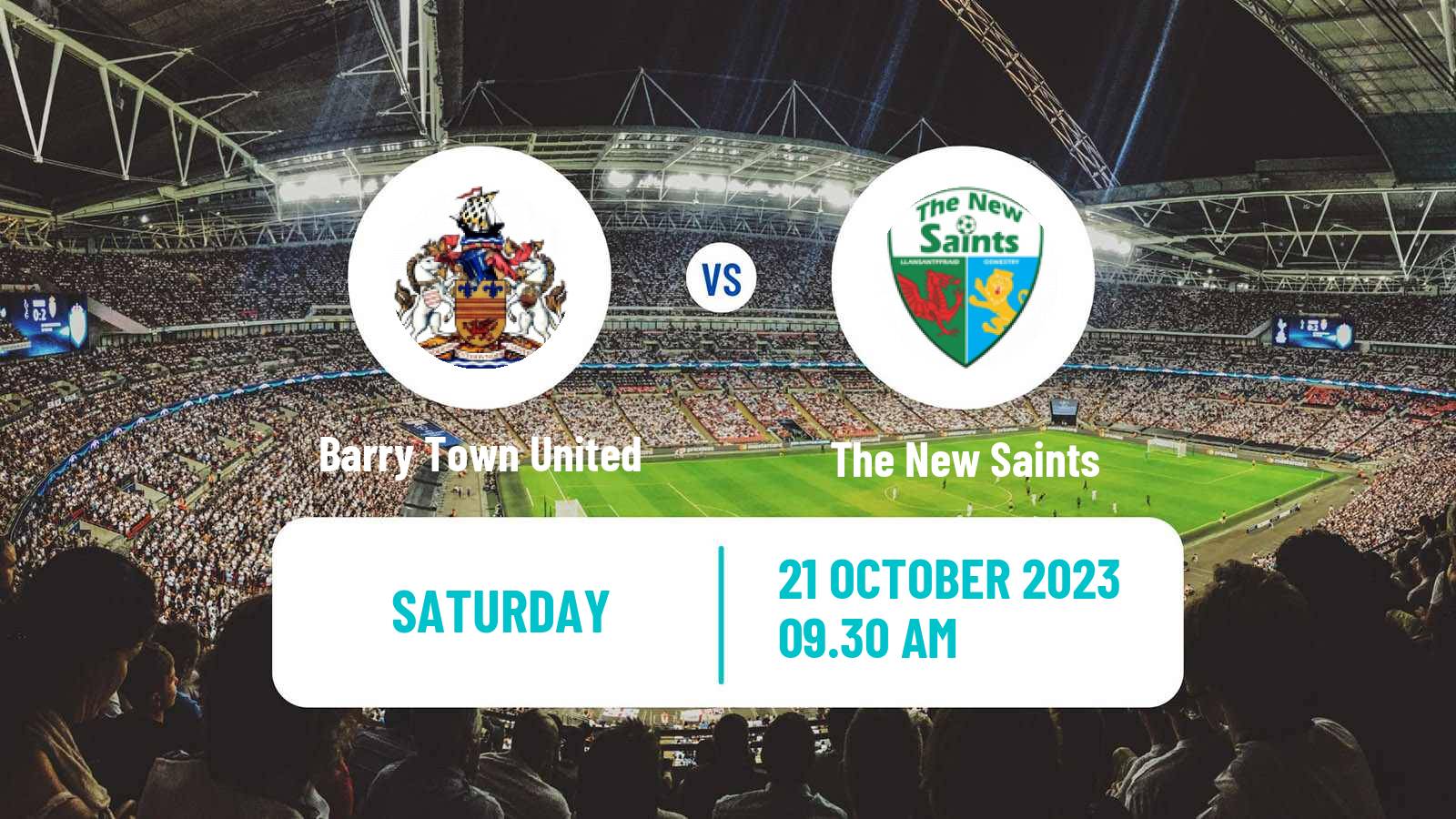 Soccer Welsh Cymru Premier Barry Town United - The New Saints