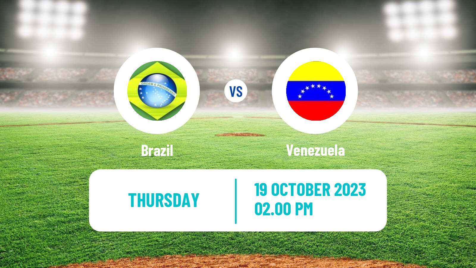 Baseball Pan American Games Baseball Brazil - Venezuela