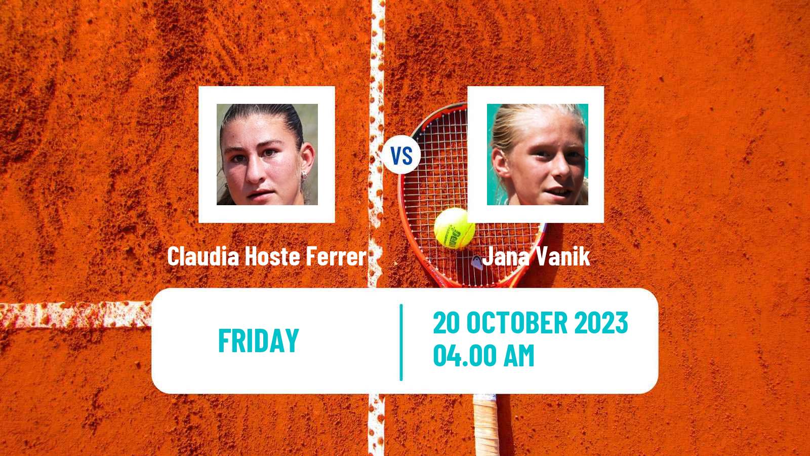 Tennis ITF W15 Heraklion 3 Women Claudia Hoste Ferrer - Jana Vanik