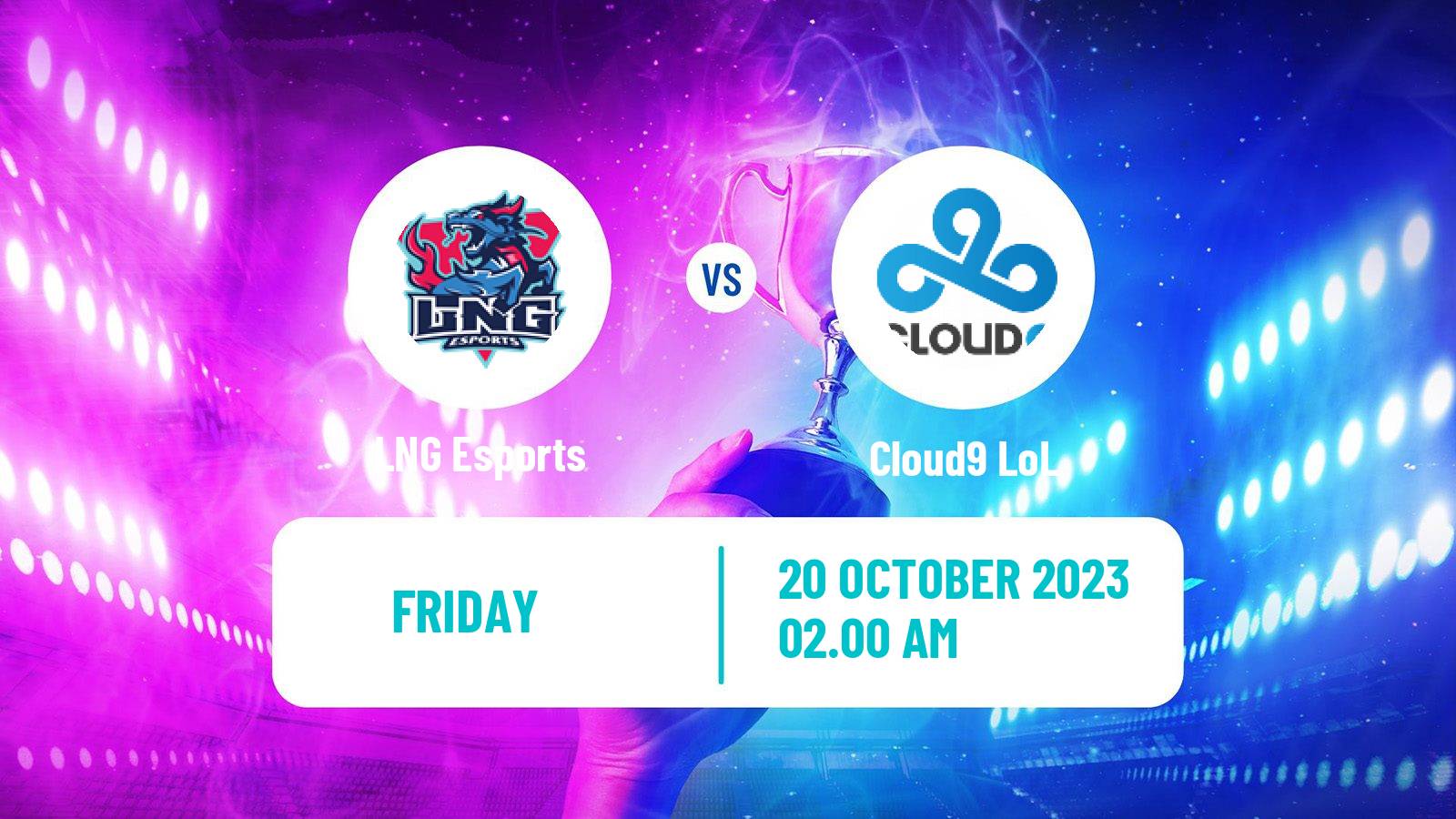 Esports League Of Legends World Championship LNG Esports - Cloud9