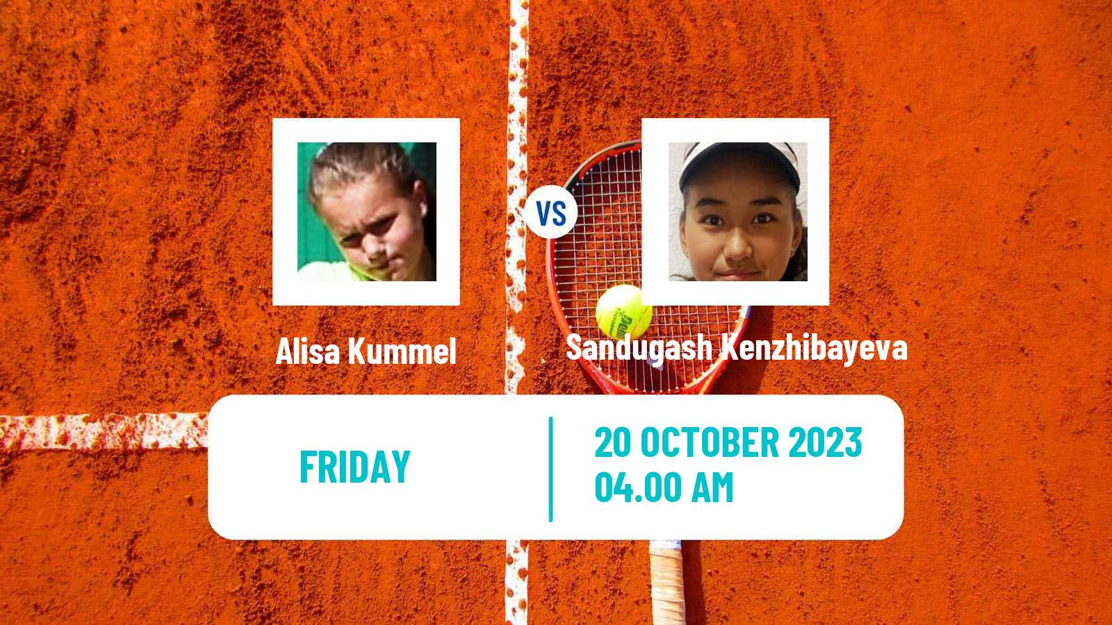 Tennis ITF W15 Sharm Elsheikh 15 Women Alisa Kummel - Sandugash Kenzhibayeva