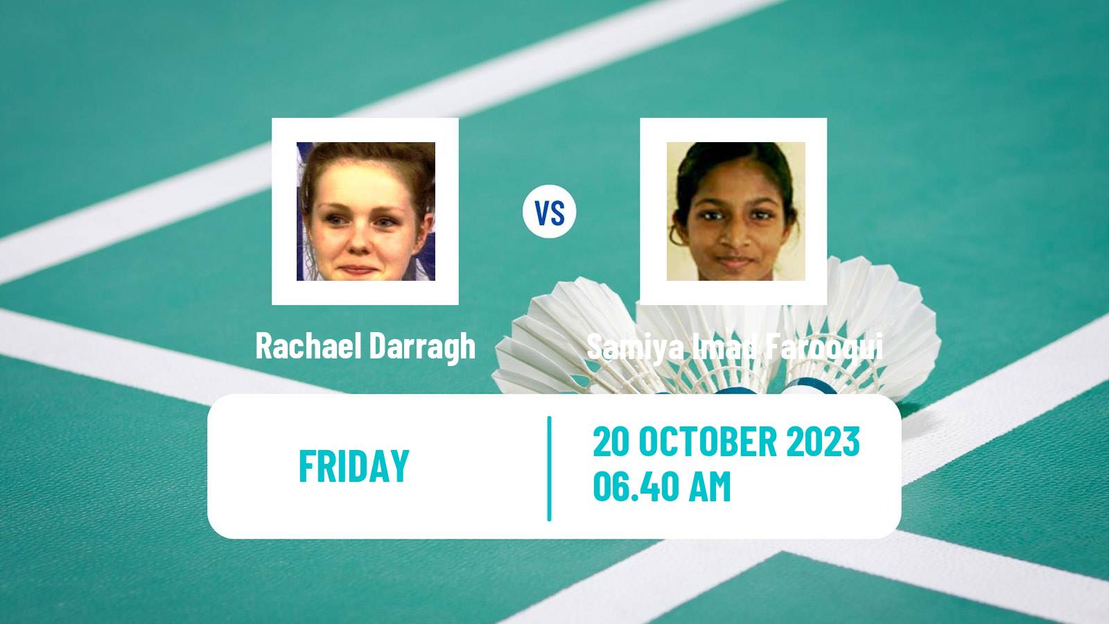 Badminton BWF World Tour Abu Dhabi Masters Women Rachael Darragh - Samiya Imad Farooqui