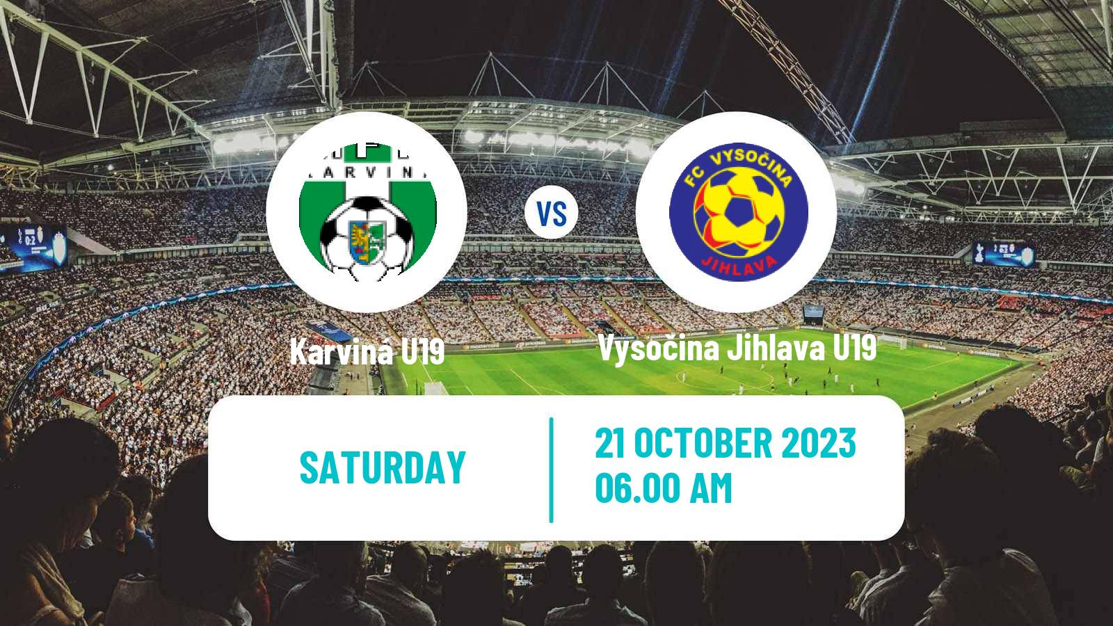 Soccer Czech U19 League Karviná U19 - Vysočina Jihlava U19
