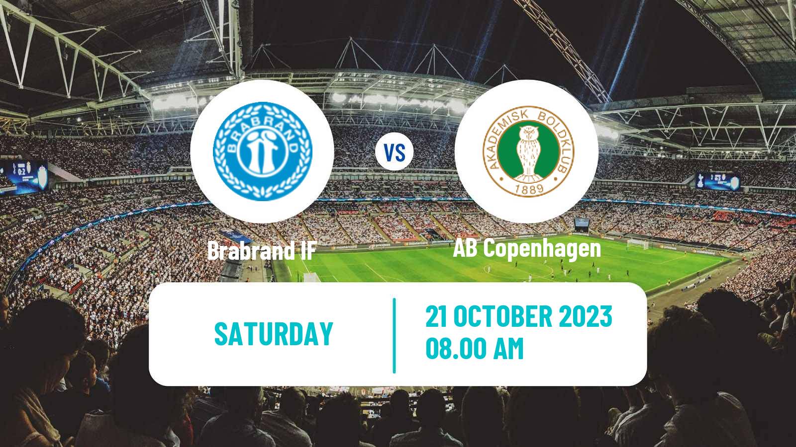 Soccer Danish 2 Division Brabrand - AB Copenhagen