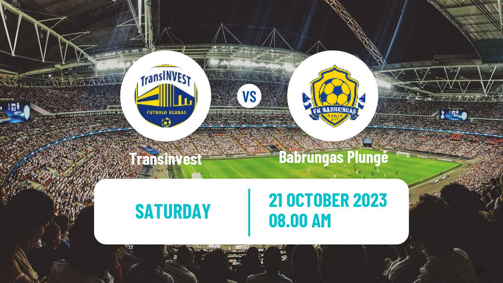 Soccer Lithuanian Division 2 Transinvest - Babrungas Plungė