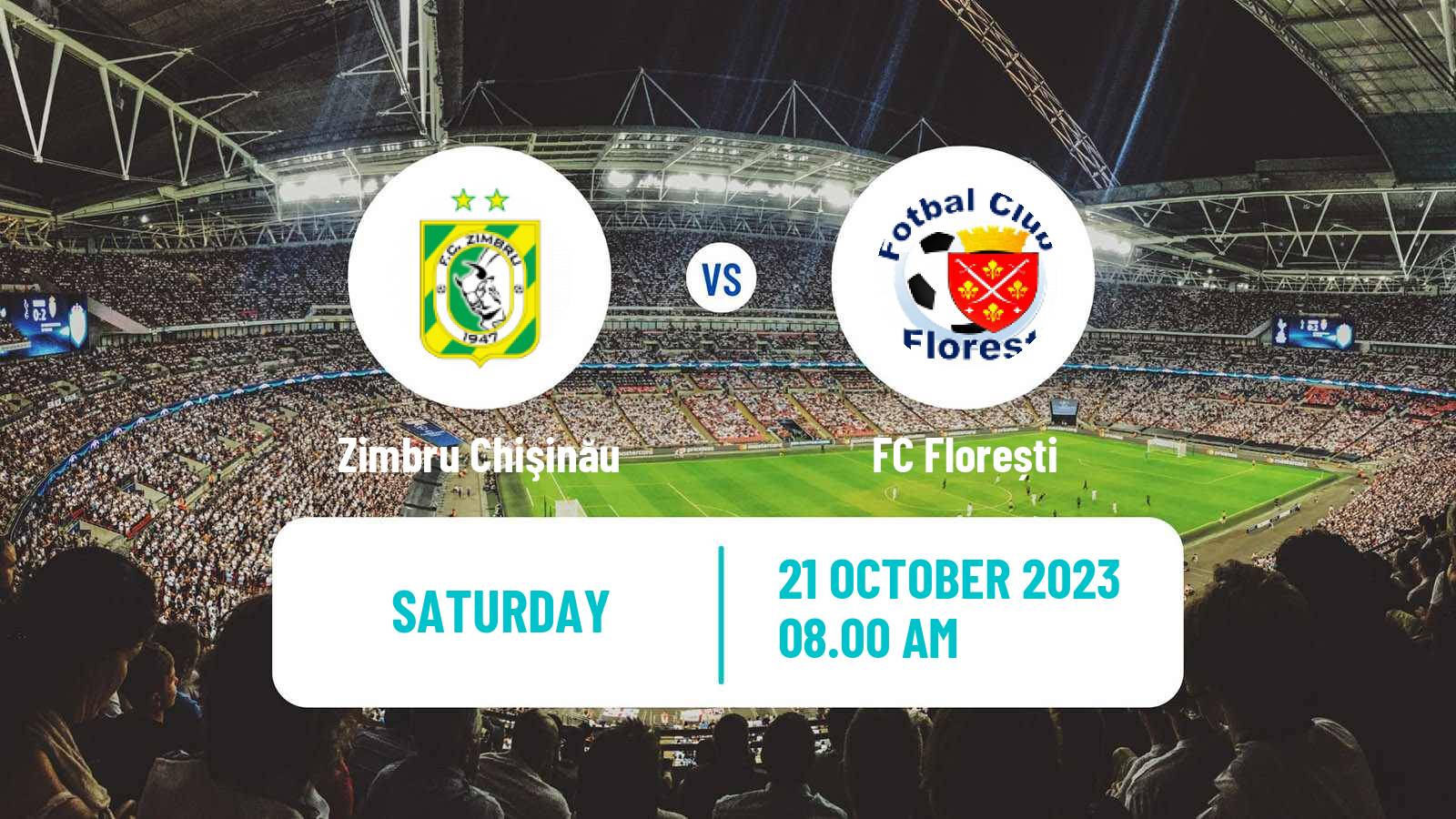 Soccer Moldovan Super Liga Zimbru Chişinău - Florești