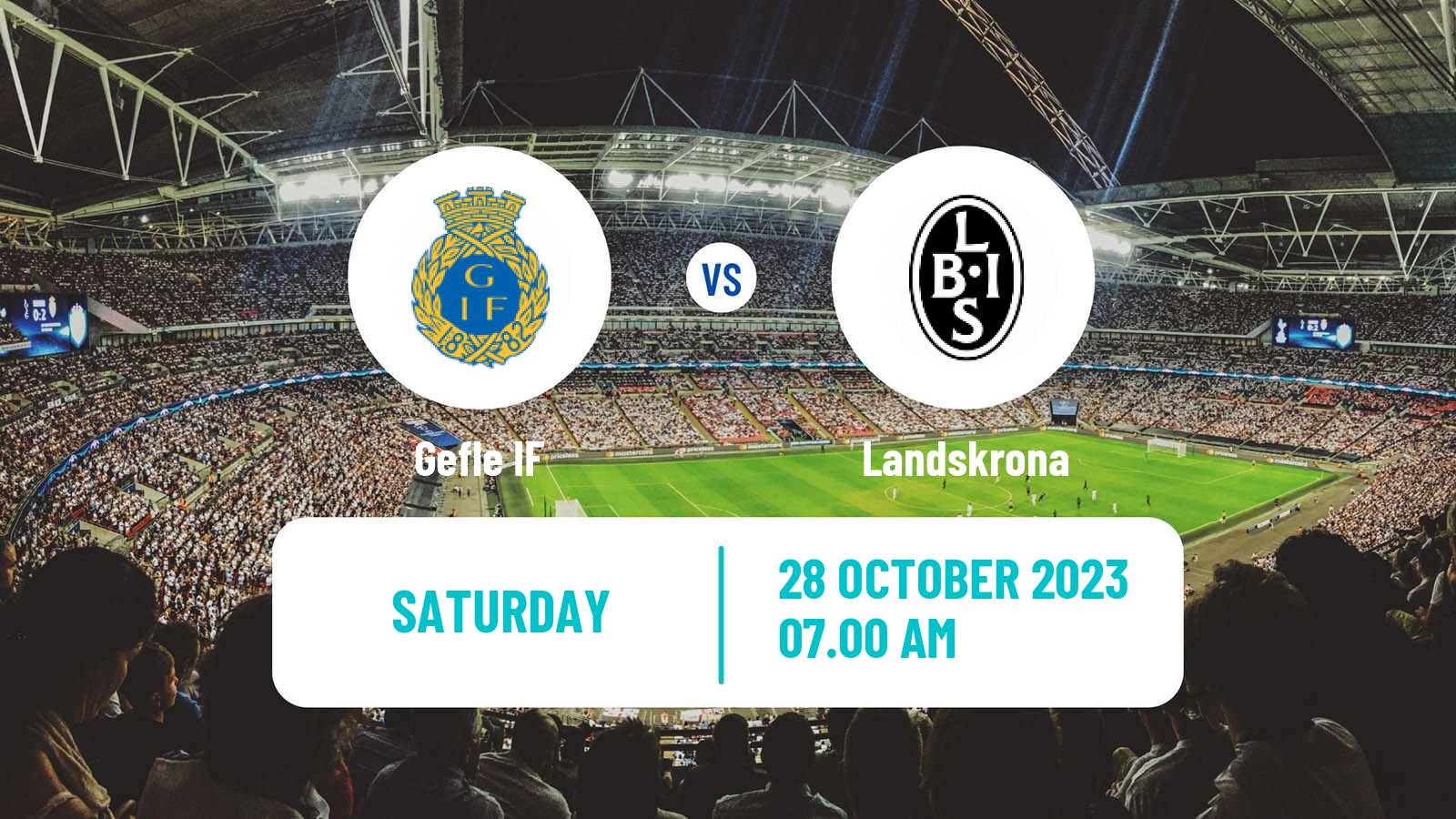 Soccer Swedish Superettan Gefle - Landskrona