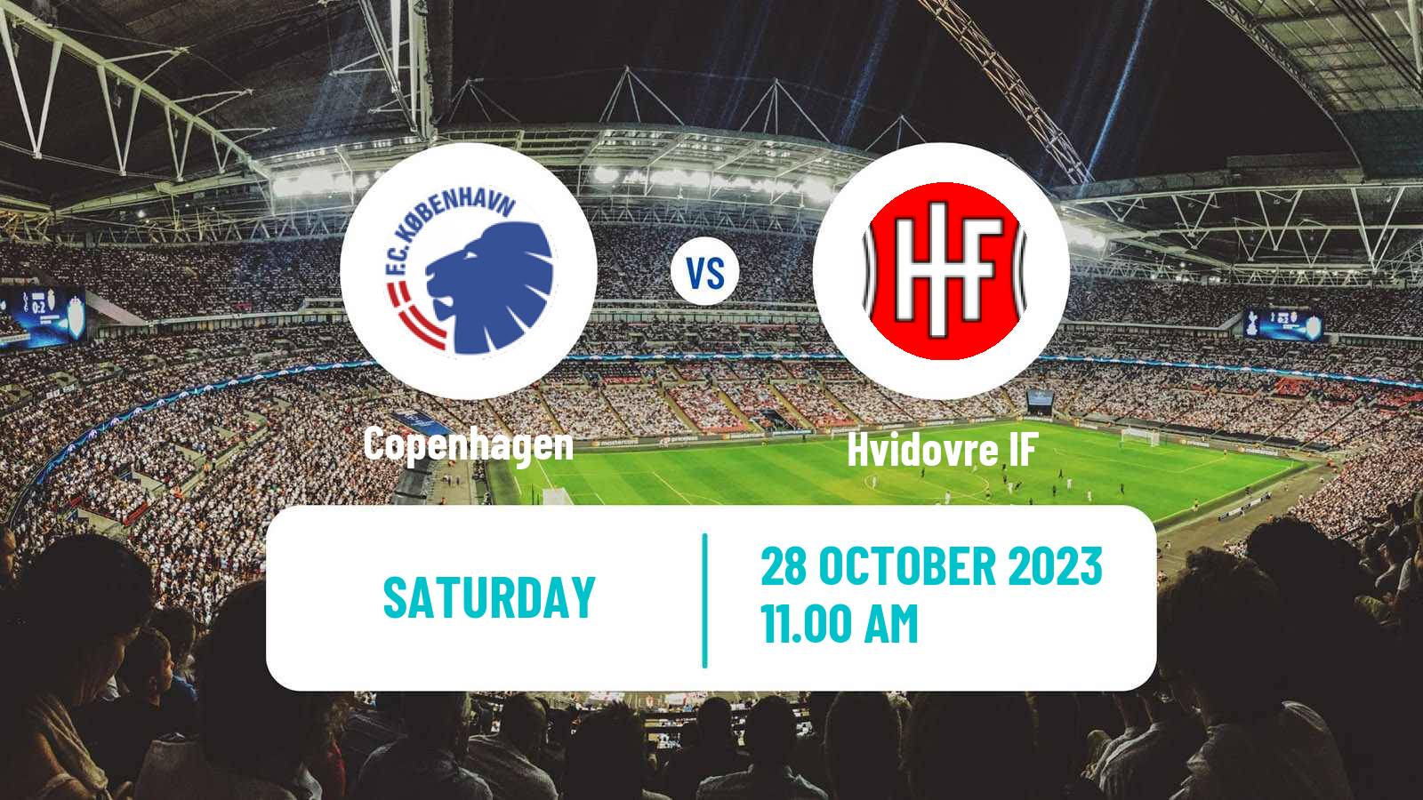 Soccer Danish Superliga Copenhagen - Hvidovre