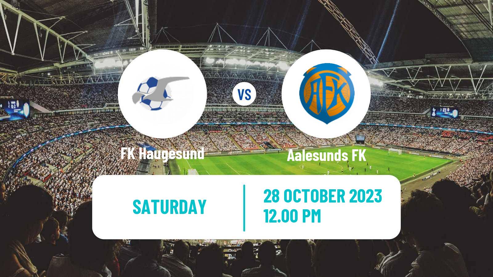 Soccer Norwegian Eliteserien Haugesund - Aalesunds