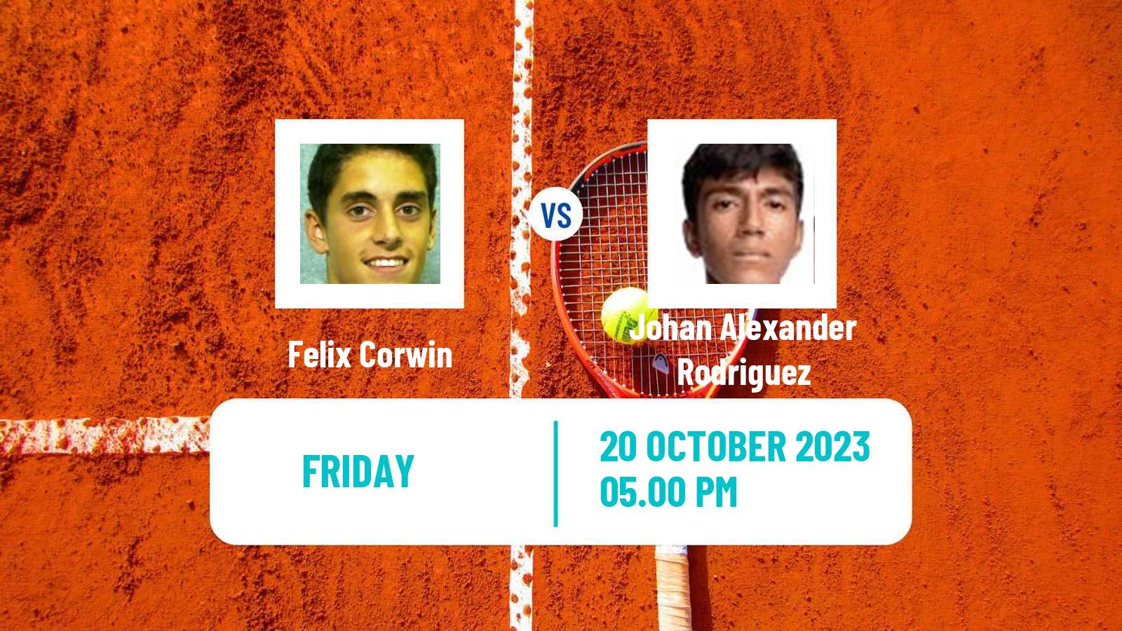 Tennis ITF M15 Morelia Men Felix Corwin - Johan Alexander Rodriguez