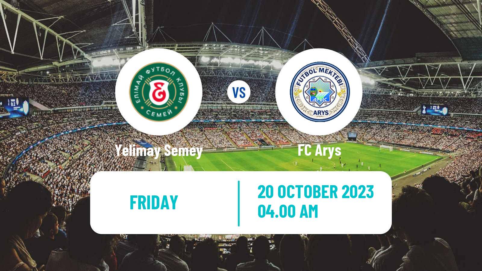 Soccer Kazakh First Division Yelimay Semey - Arys