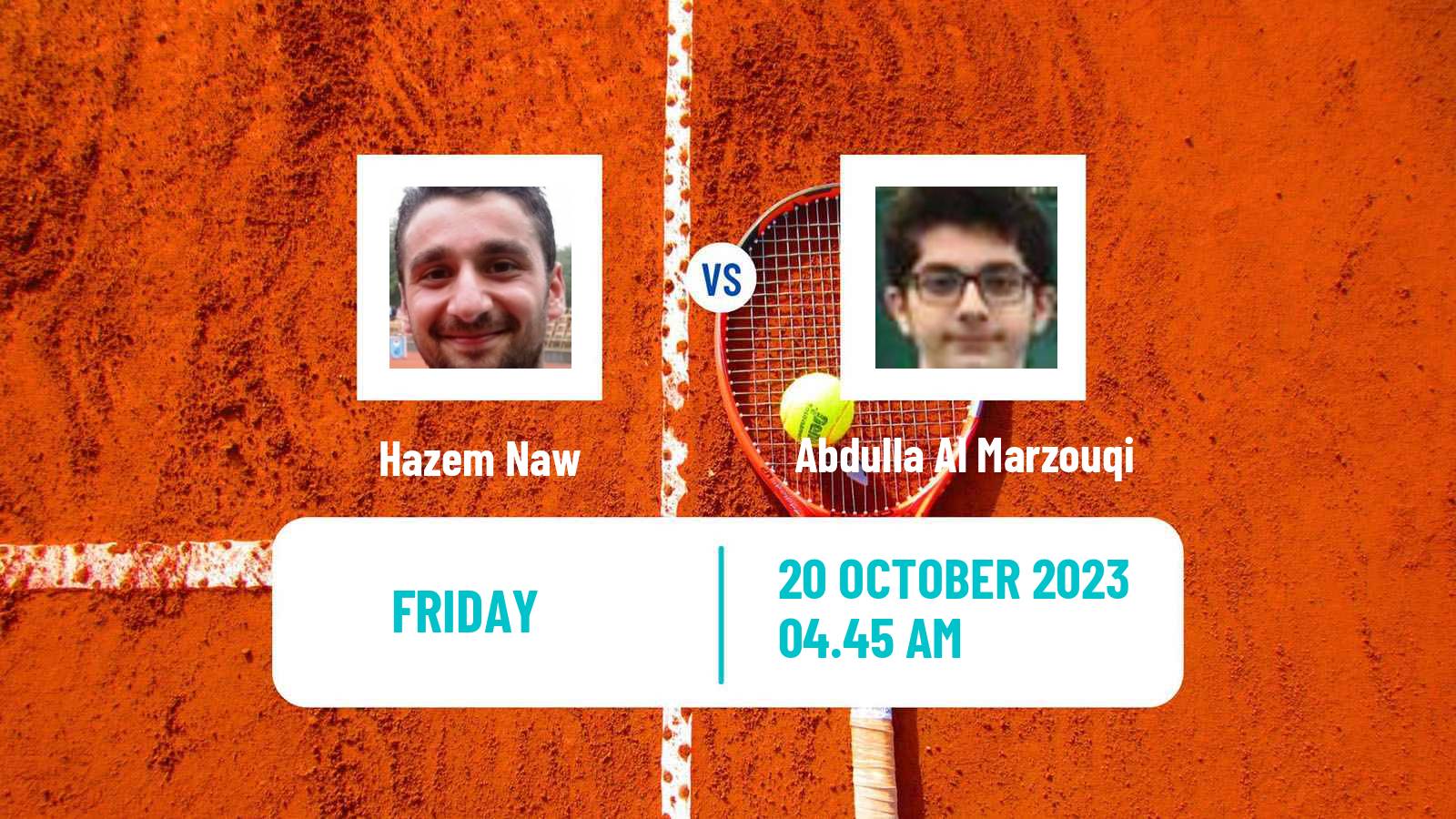 Tennis Davis Cup Group IV Hazem Naw - Abdulla Al Marzouqi