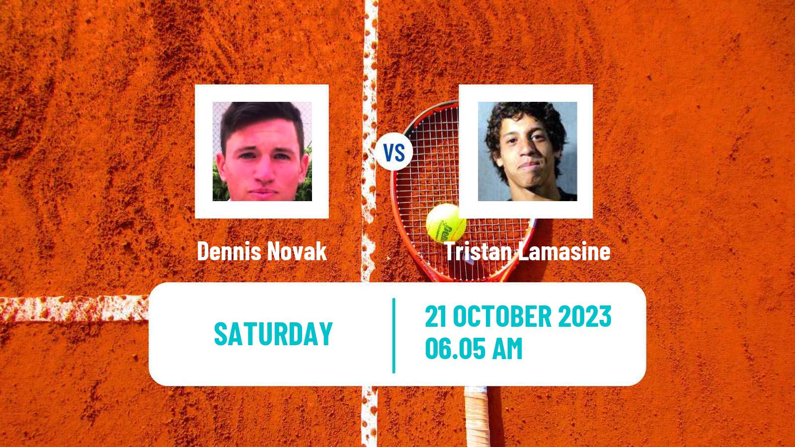 Tennis Hamburg Challenger Men Dennis Novak - Tristan Lamasine