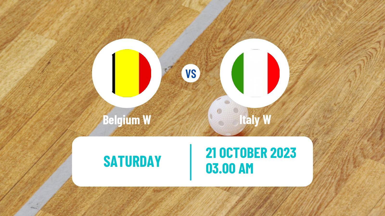 Floorball Friendly International Floorball Women Belgium W - Italy W