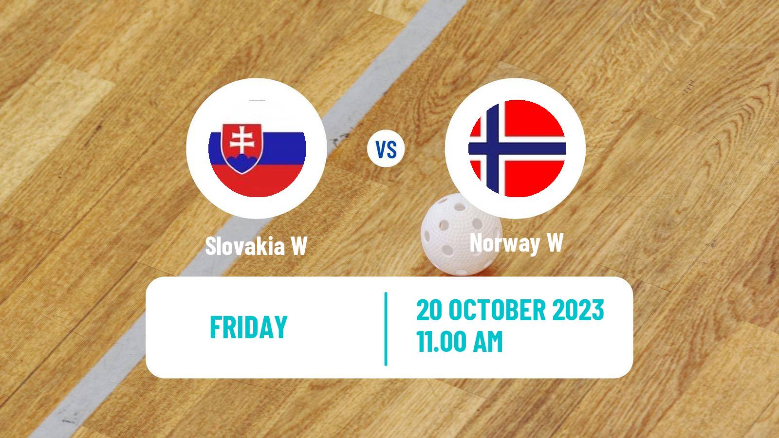 Floorball Friendly International Floorball Women Slovakia W - Norway W