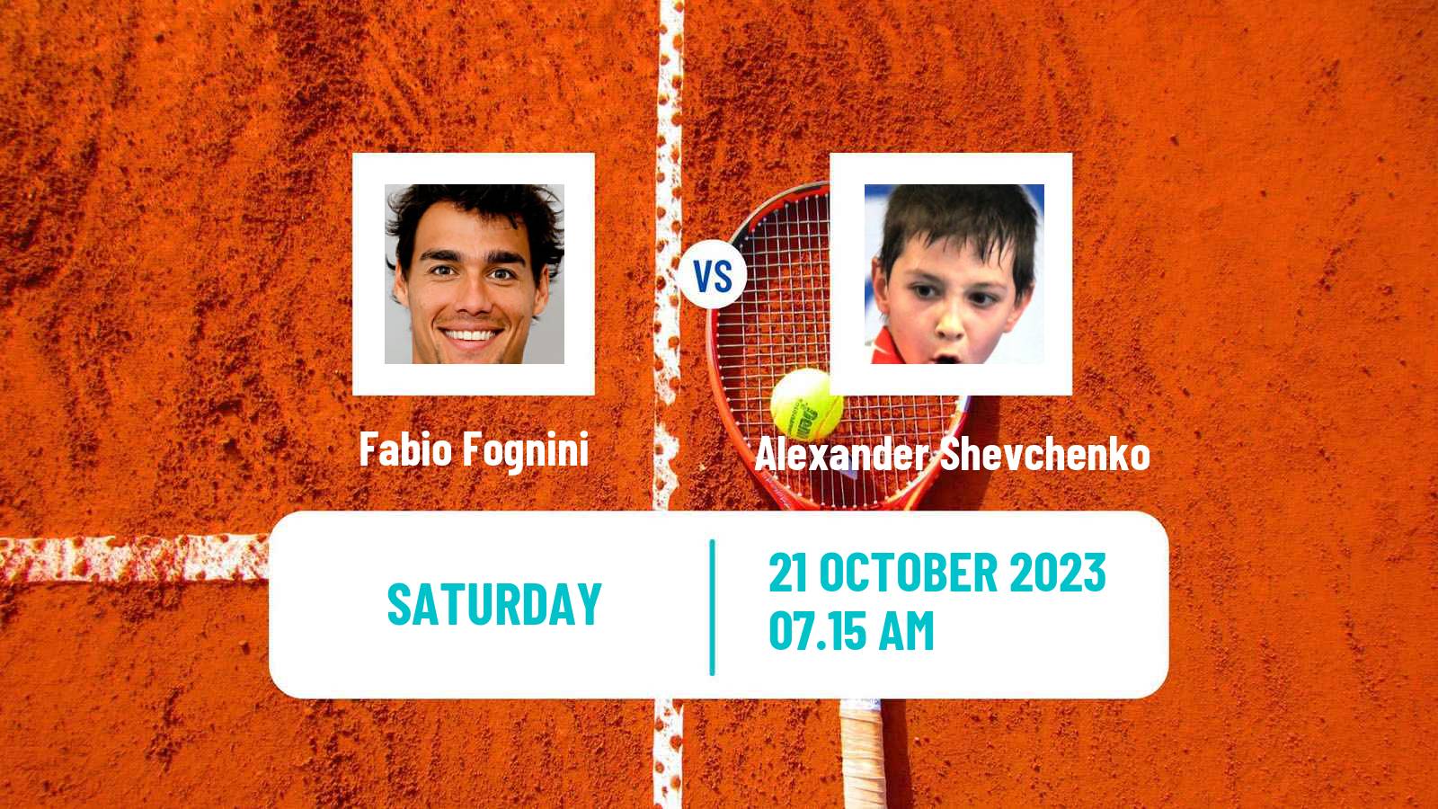 Tennis ATP Basel Fabio Fognini - Alexander Shevchenko