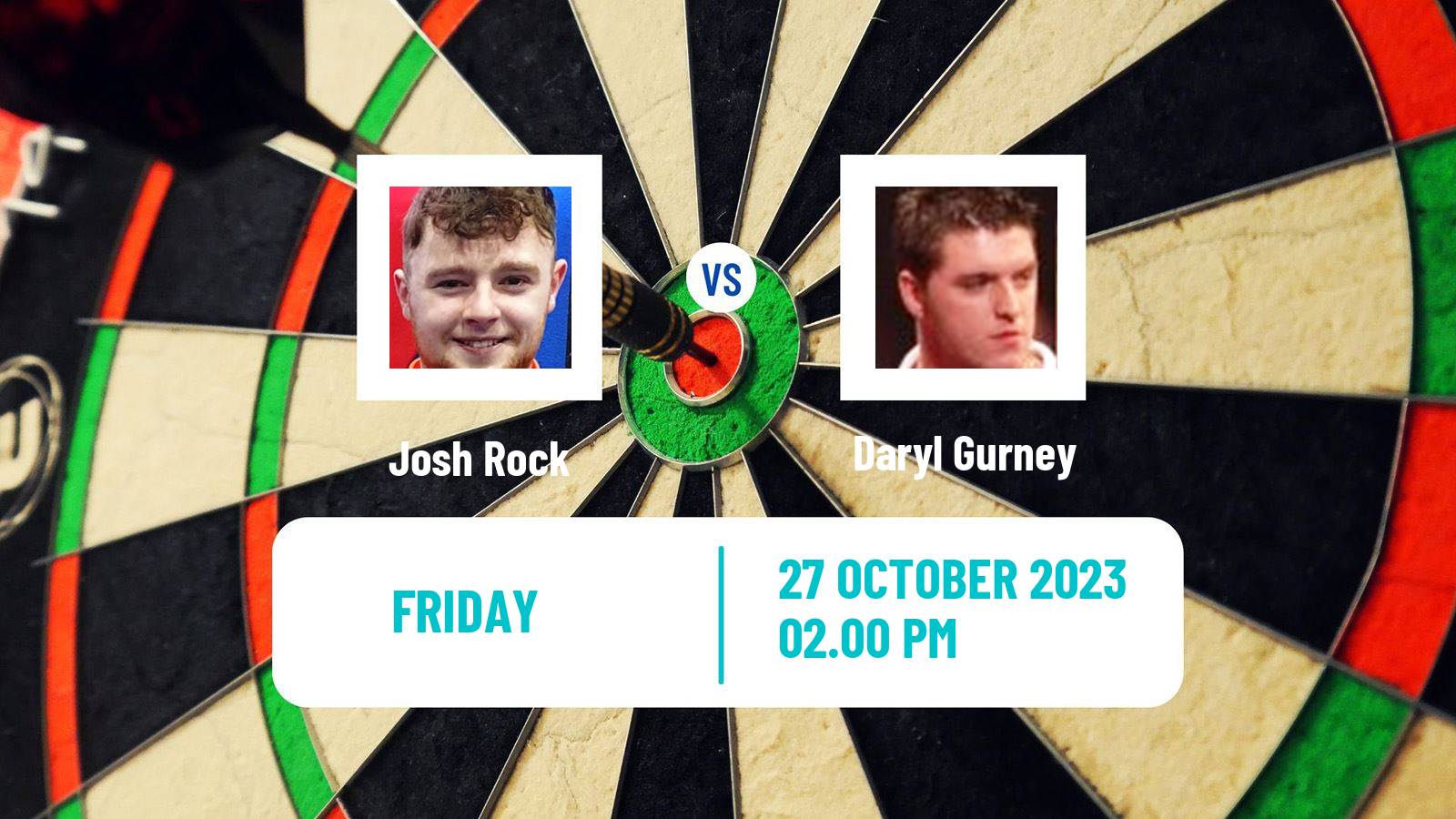 Darts European Championship Josh Rock - Daryl Gurney