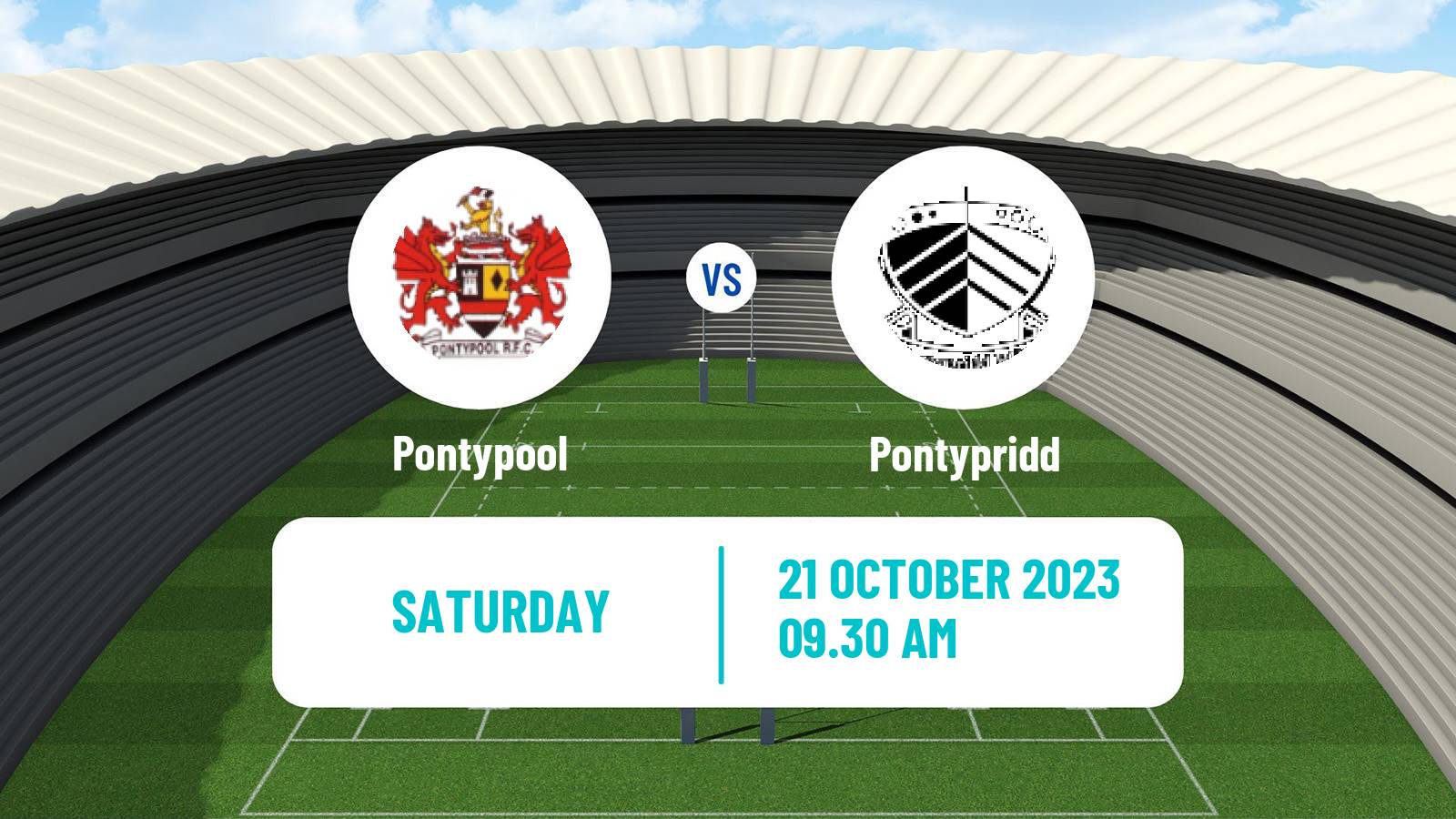 Rugby union Welsh Premier Division Rugby Union Pontypool - Pontypridd