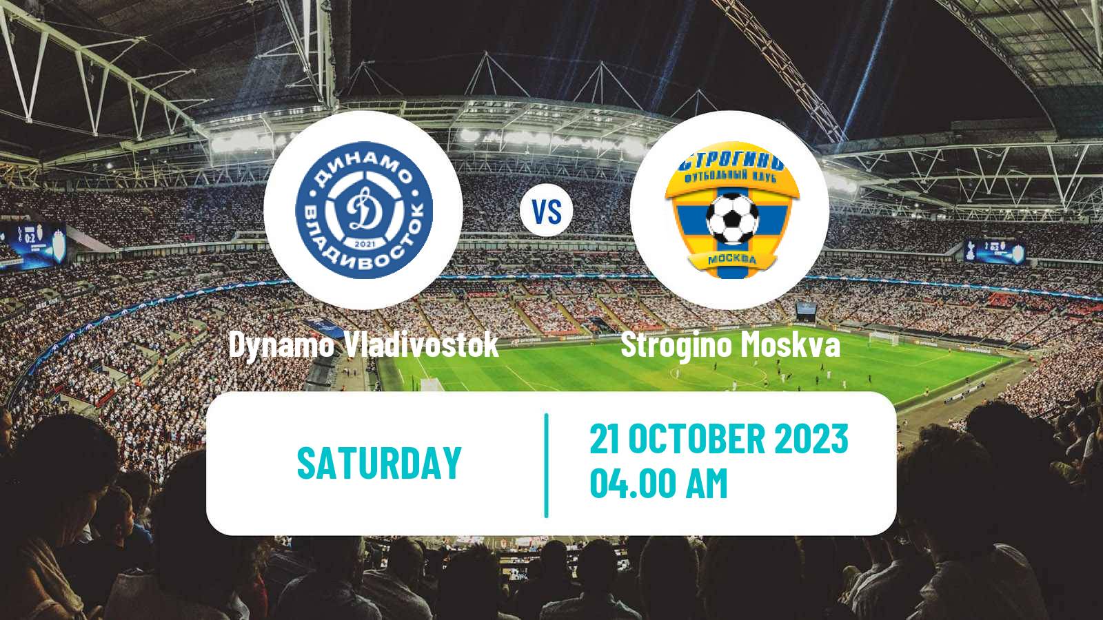 Soccer FNL 2 Division B Group 3 Dynamo Vladivostok - Strogino Moskva